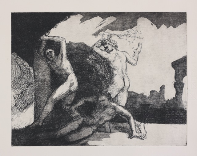 Iconoclasts III; etching-aquatint, 25 x 33 cm, 2004