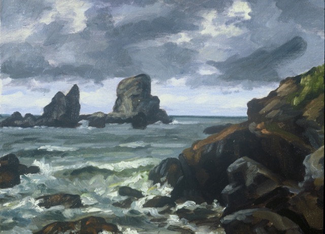 Seascape II; oil on canvas, 31 x 40 cm, 1986