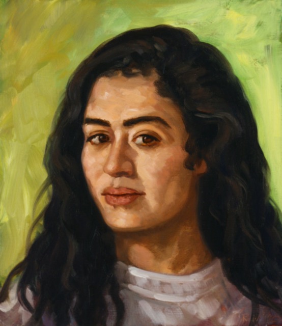 Portrait of Maricela Ochoa; oil on canvas, 41 x 36 cm, 1990