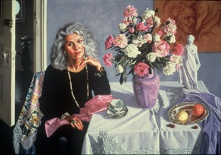 Portrait of Phyllis Feldman; oil on canvas, 42