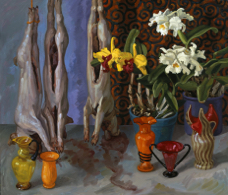 Pigs and Vases; oil on canvas, 122x142cm, 1998.jpg