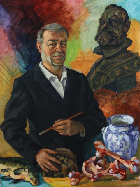 Self Portrait; oil on canvas,120 x 90 cm, 2018