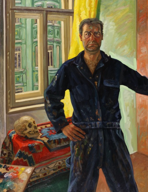 Self Portrait; oil on canvas,150 x 115 cm, 2000