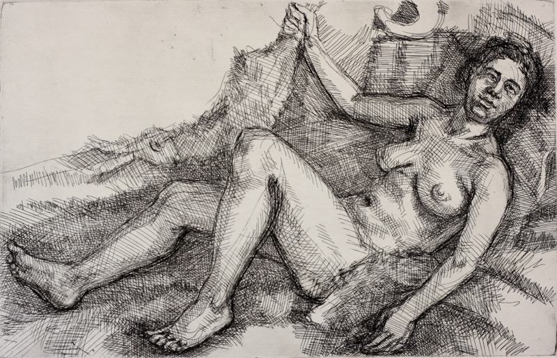 Diana; etching, 16 x 25 cm, 2006