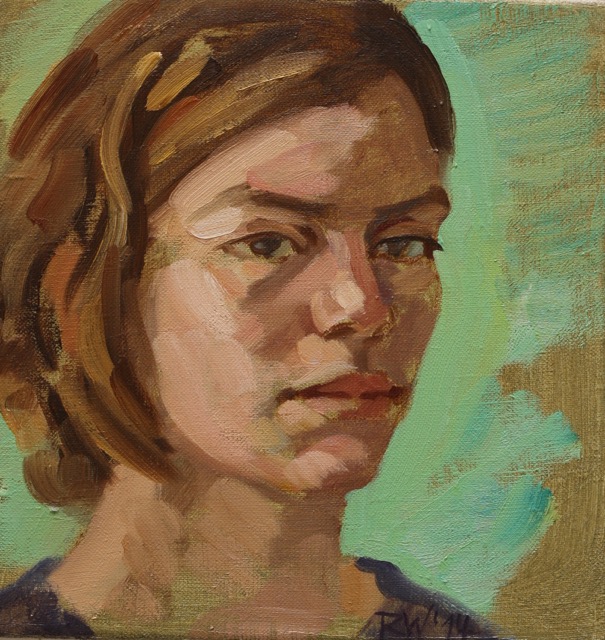 Emma; oil on canvas, 30 x 24 cm, 2014