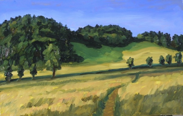 Grain Field II; oil on canvas, 50 x 60 cm, 2003