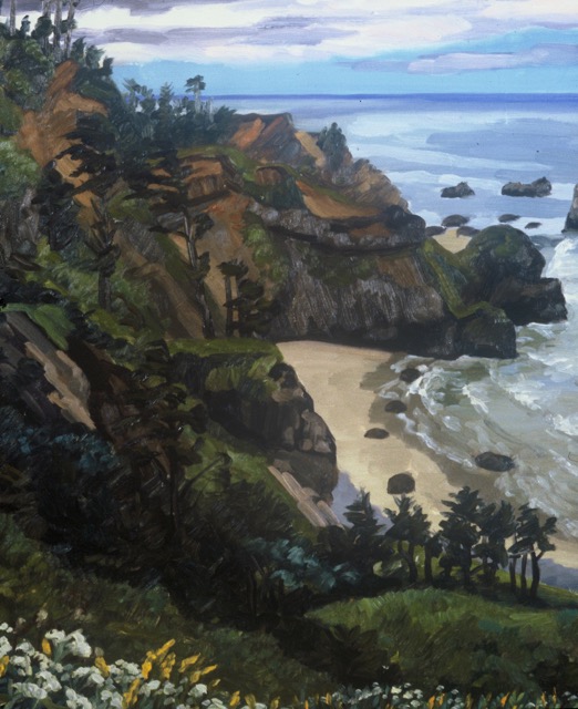 Beach I; oil on canvas, 80 x 65 cm, 1988